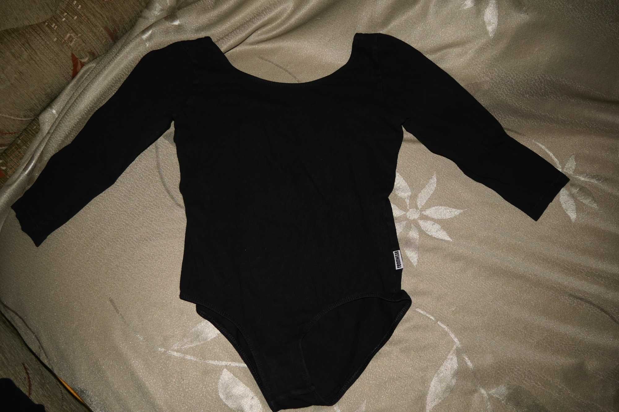 Body taneczne treningowe turniejowe czarne taniec towarzyski XS / S