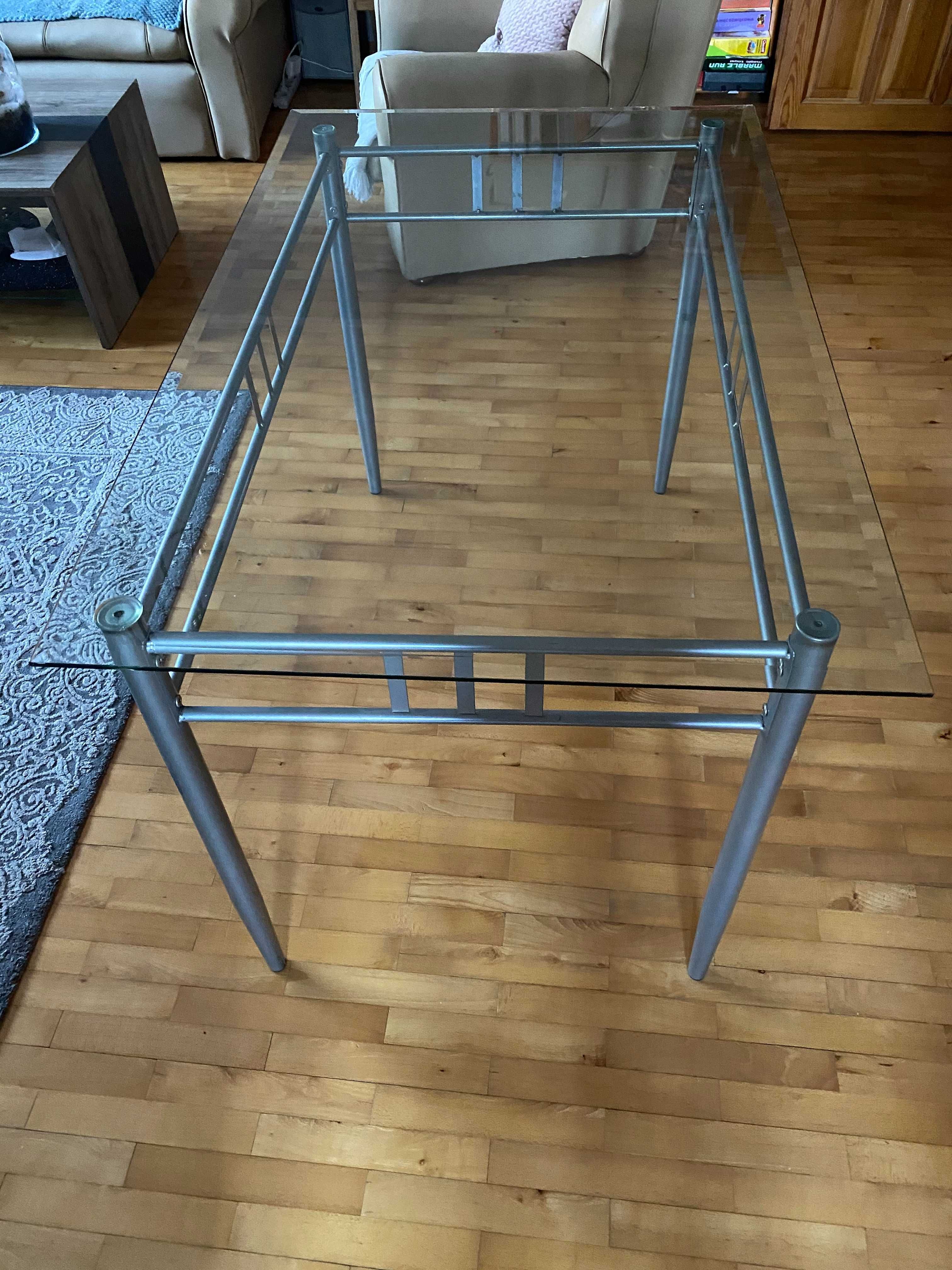 Stół szklany 120 x 76 cm
