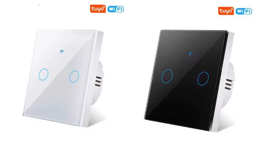 Włącznik do światła - dotykowy - WiFi - podwójny - TUYA - NOWY - 7szt