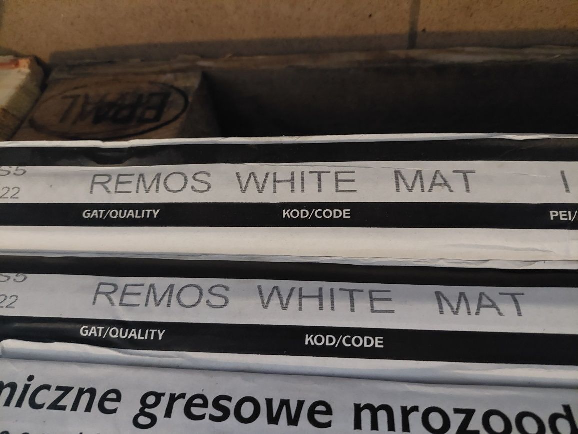 Płytki, gres, remos white mat 59,8×59,8