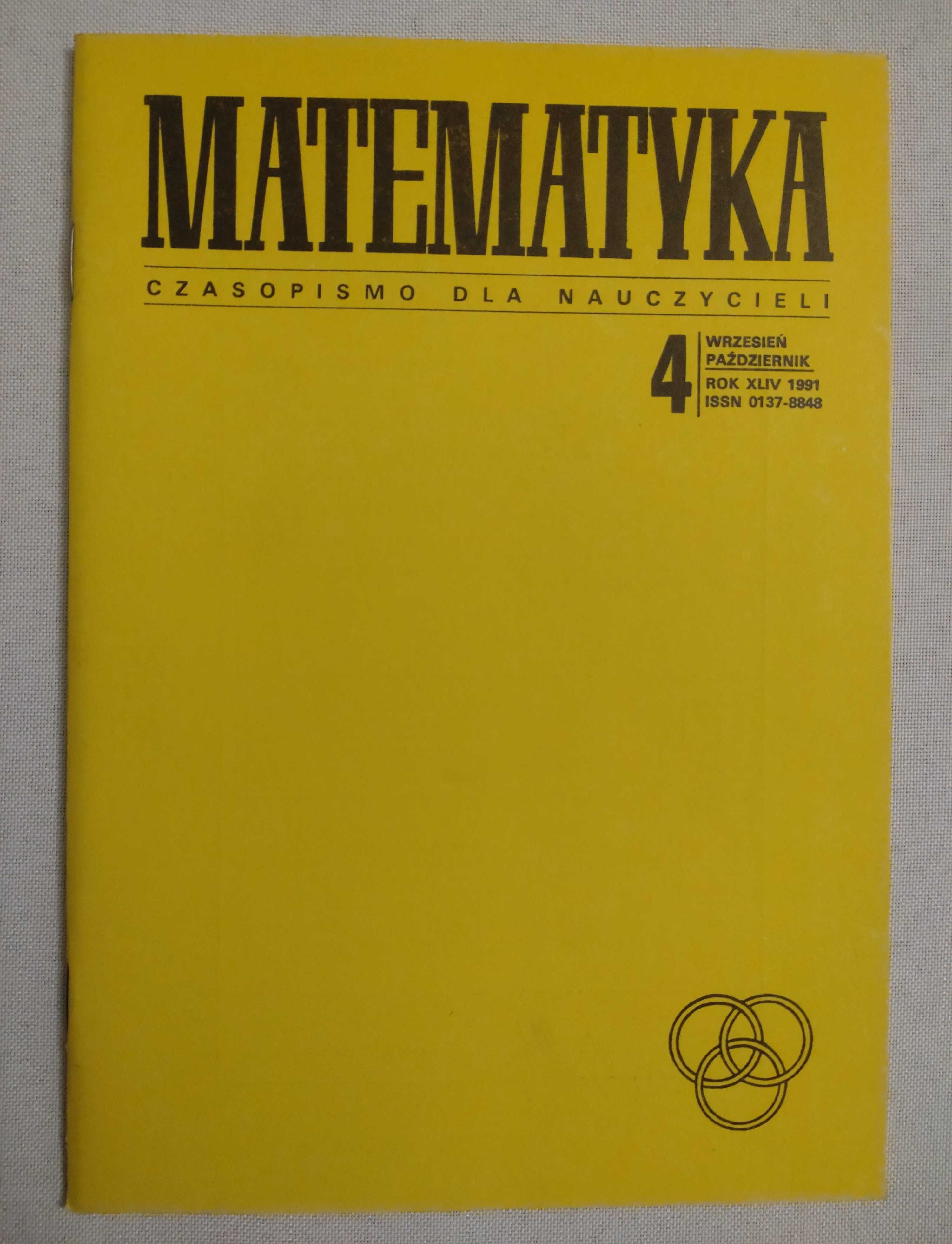 Czasopismo dla nauczycieli - matematyka 1991