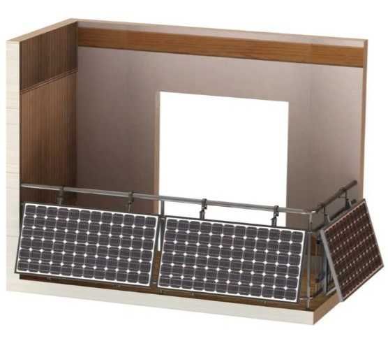 Aluminiowa konstrukcja system balkonowy na ogrodzenie fotowoltaika