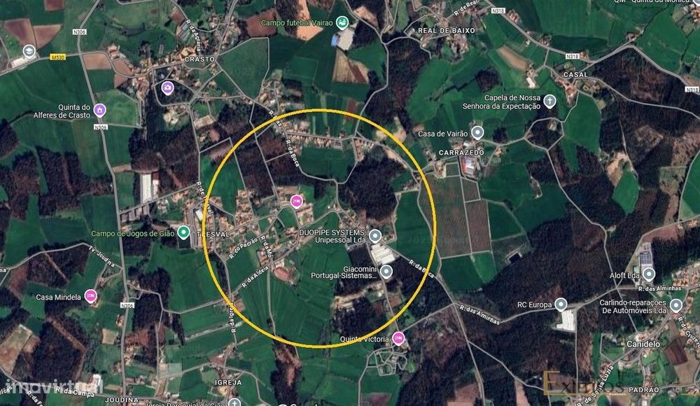 Terreno para construção, em Gião