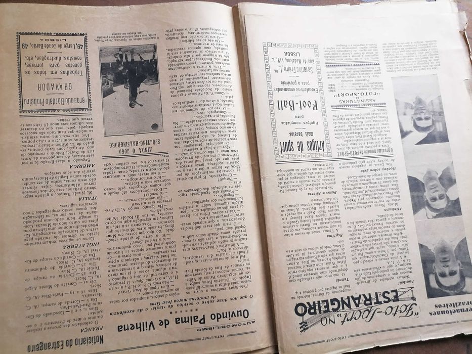 JORGE VIEIRA Símbolo do Sporting  Foto-Sport 1926 LISBOA vs Praga