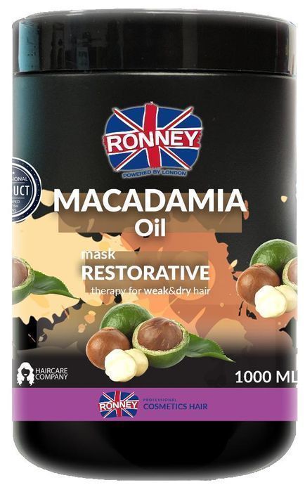 Maska Profesjonalna Ronney Macadamia Oil Restorative do Włosów 1000ml