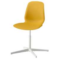 LEIFARNE/BALSBERGET Krzesło obrotowe żółty/biały 293.017.00