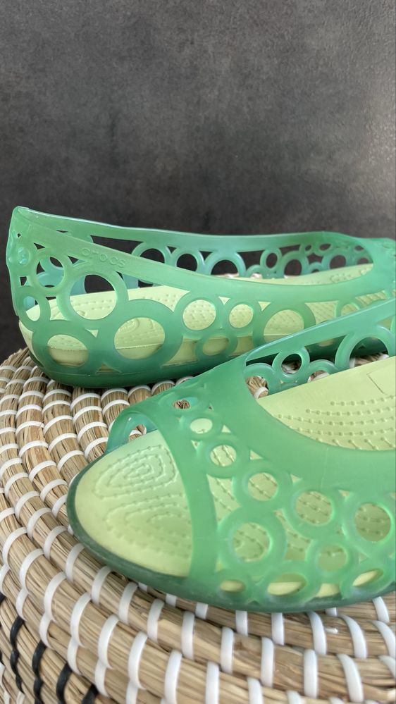 Crocs baleriny Adrina Flat Women Aqua Green W9 39/40