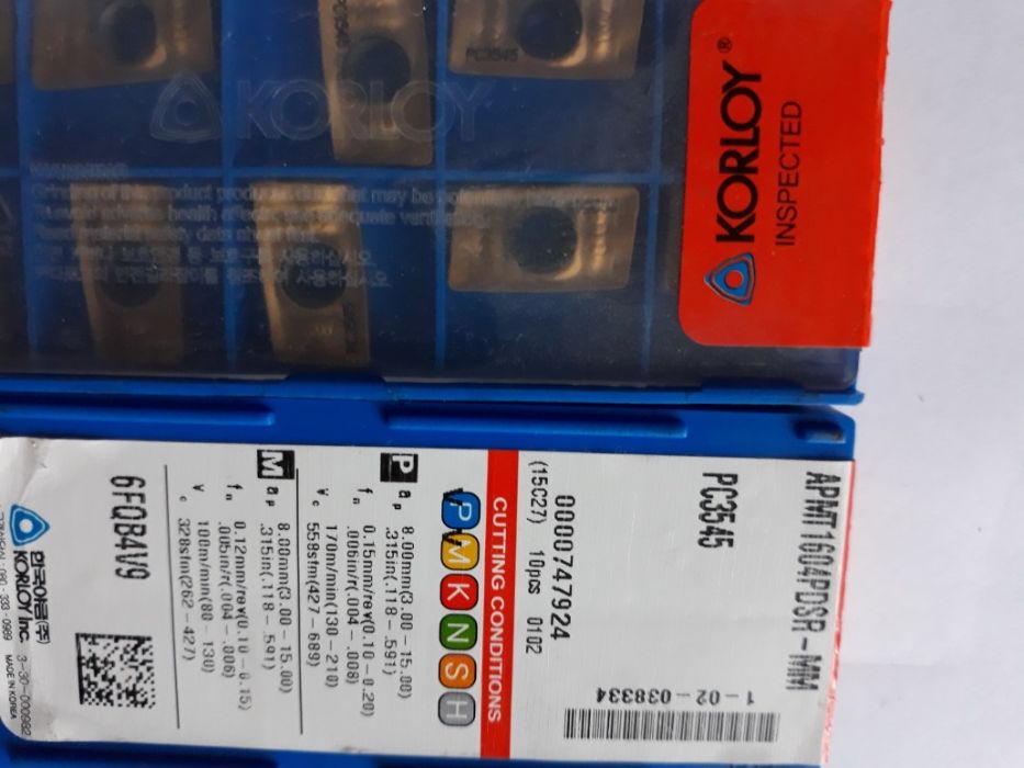 Płytki APMT-głowica