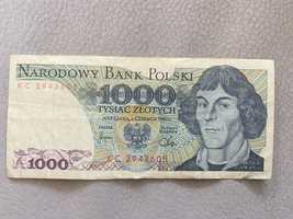 Banknot 1000zł PRL z roku 1982