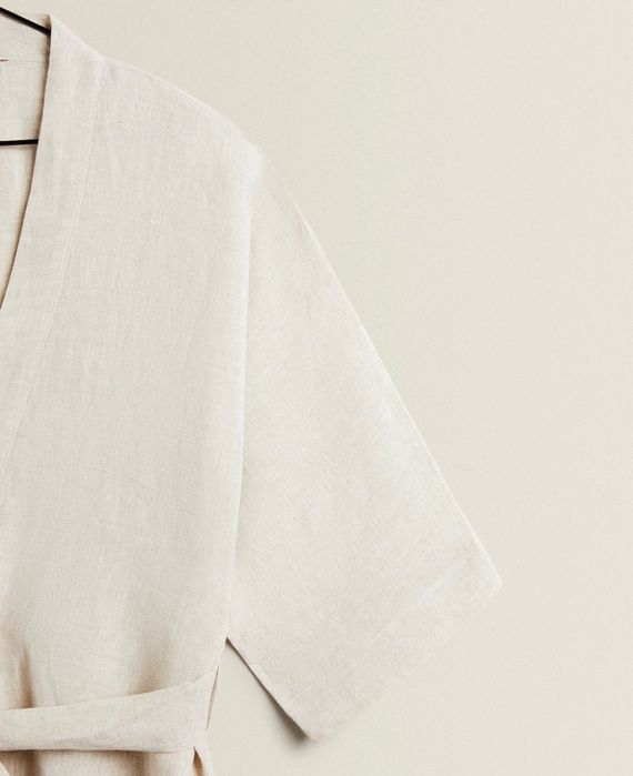 Robe Tipo Quimono Linho Zara Home NOVO