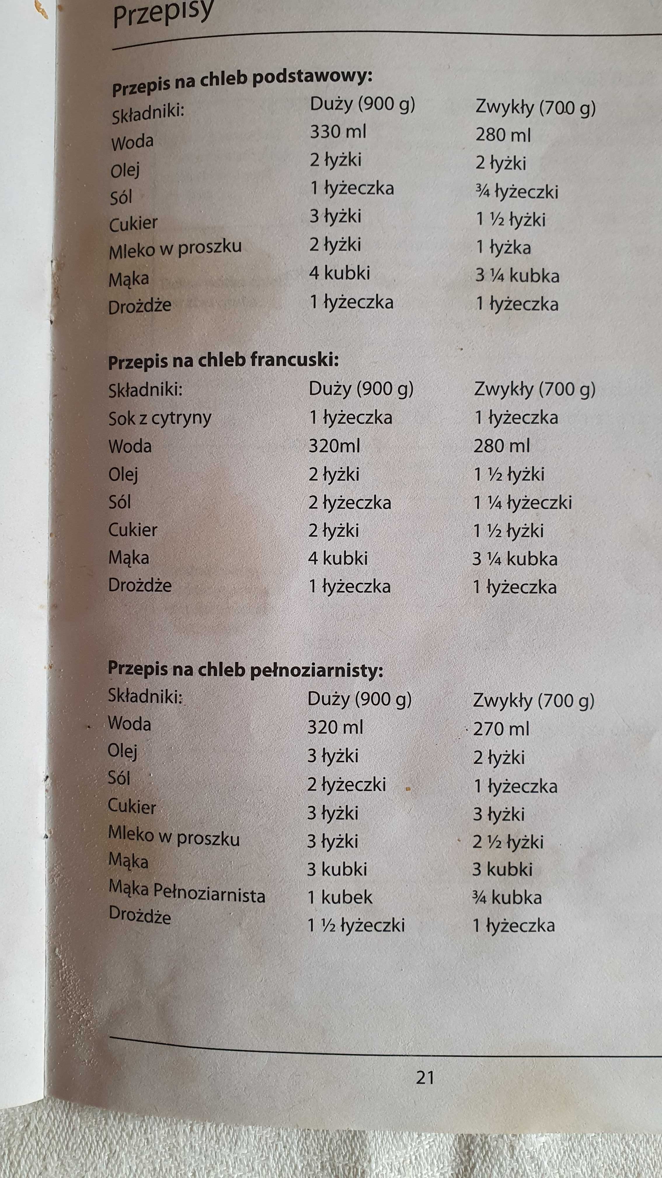 Sprzedam domowe urządzenie do pieczenia chleba, ciasta i dżemów
