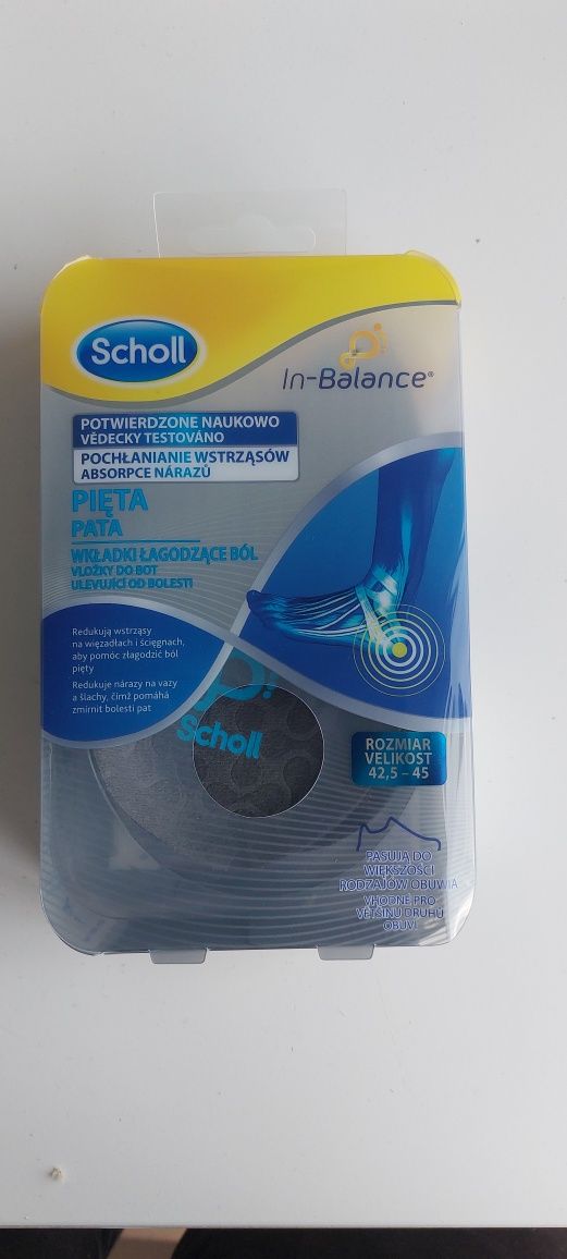 Wkładki Scholl in-balance pięta łagodzące ból