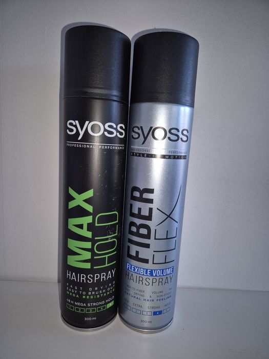 Lakiery do włosów Syoss fiber flex i max hold