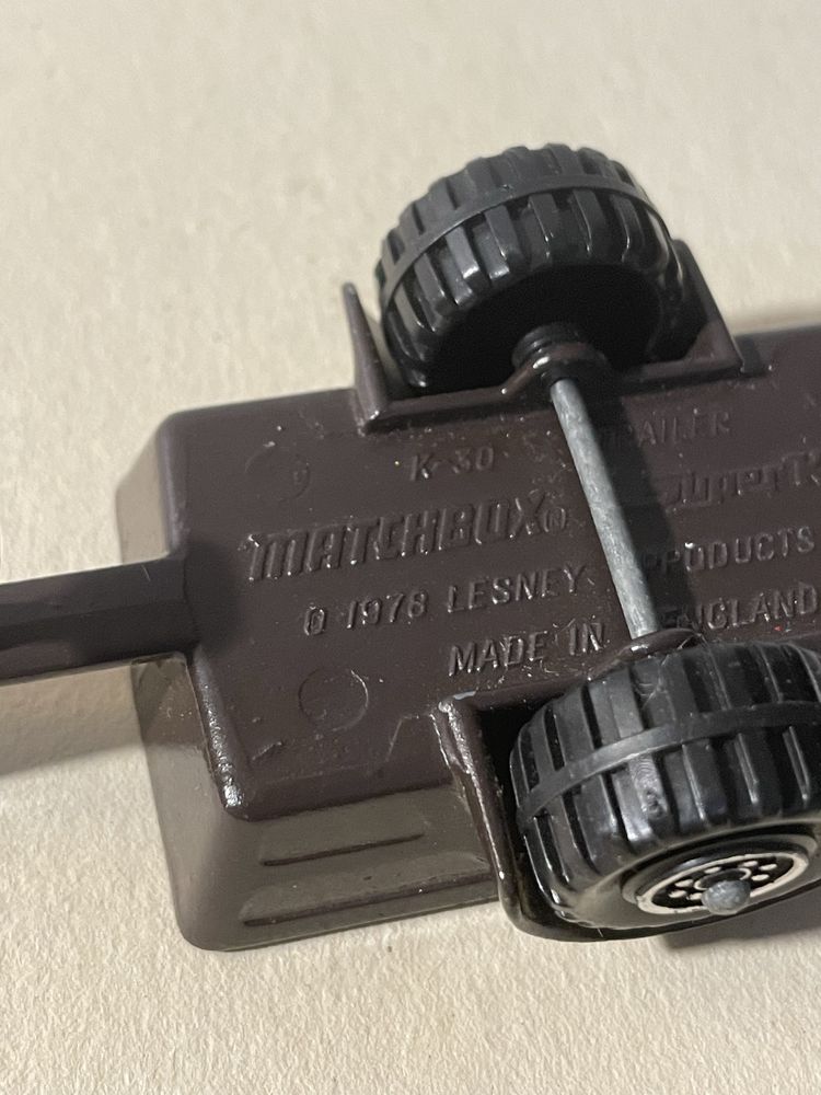 Atrelado da matchbox k-30 de 1978