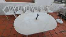 Conjunto de mesa e cadeiras jardim