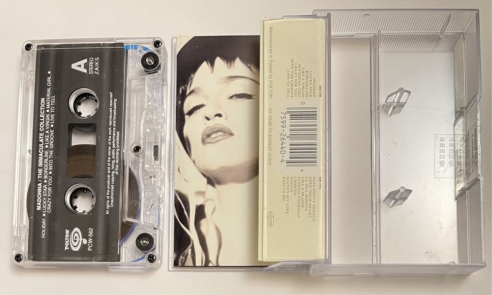 Madonna The Immaculate collection kaseta magnetofonowa Polton
