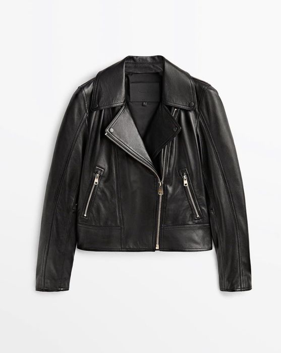 Шкіряна куртка  Massimo dutti