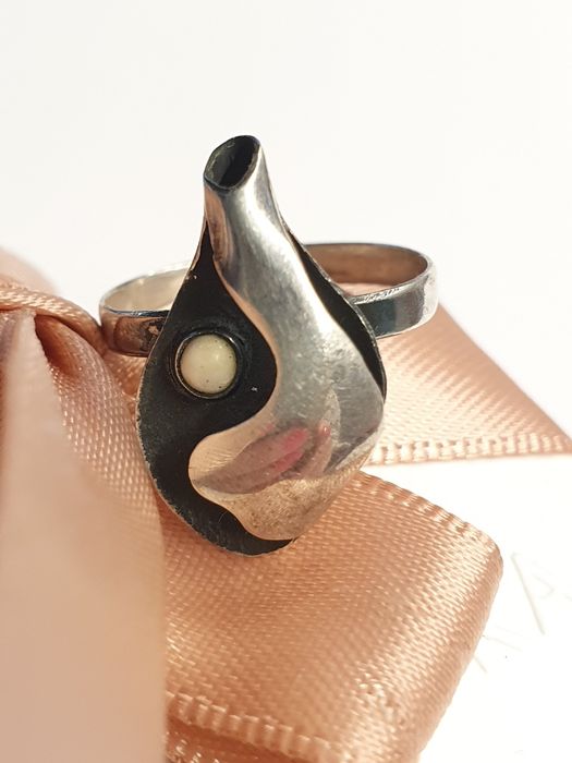 autorski pierścionek srebro 925