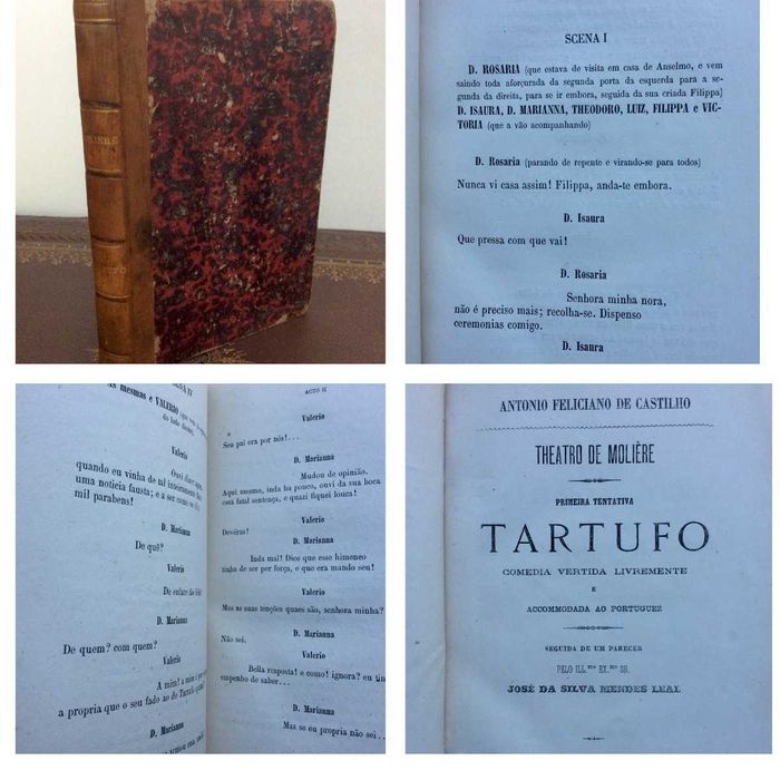 TARTUFO. Por António Feliciano de Castilho, 1870.