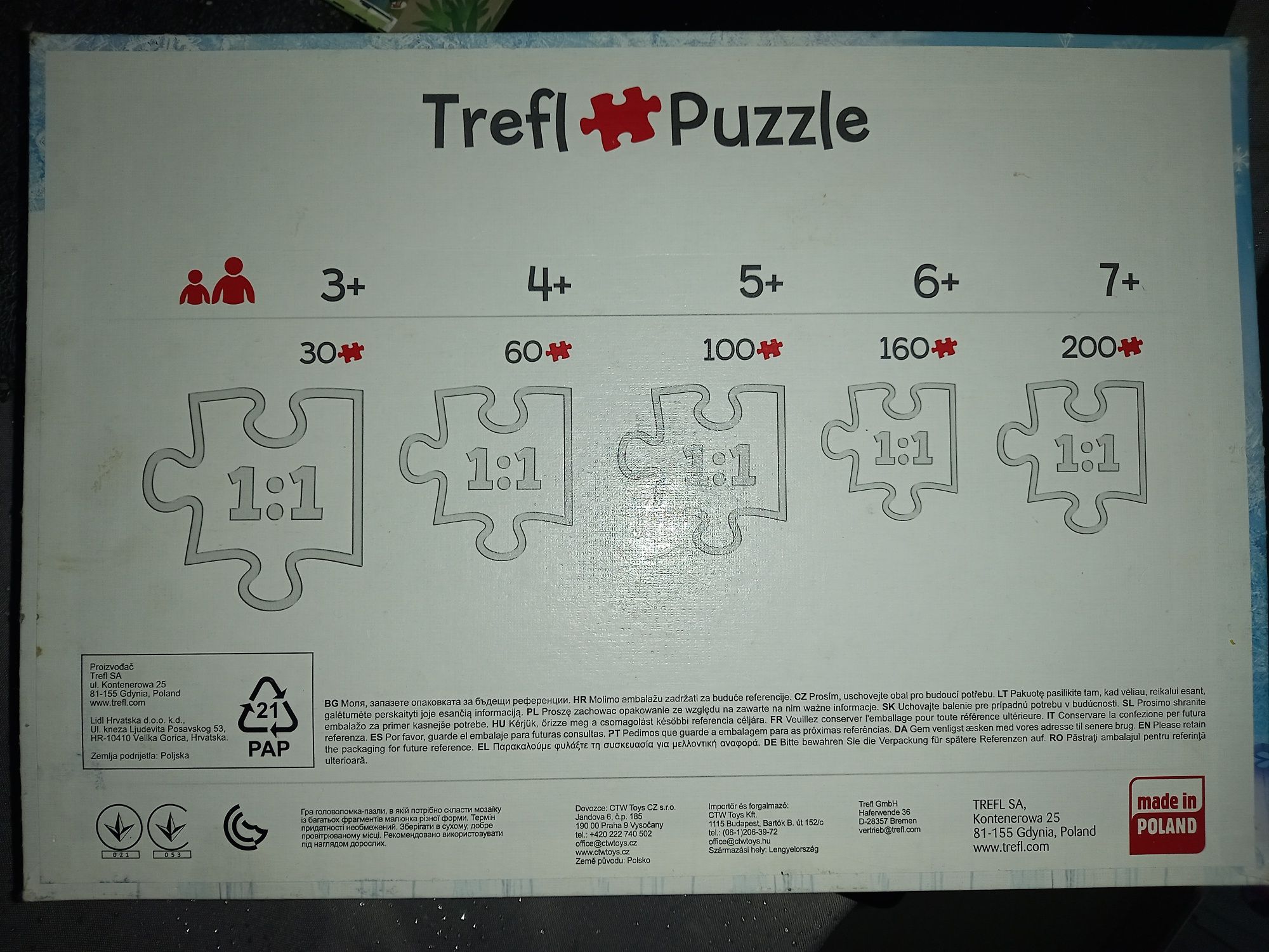 Puzzle Trefl, Disney, Frozen Anna i ELSA, Olaf