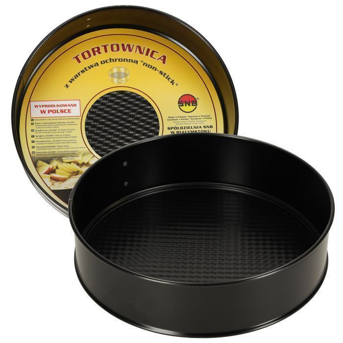 Tortownica Forma do Pieczenia z Odpinanym Rantem 24cm czarna