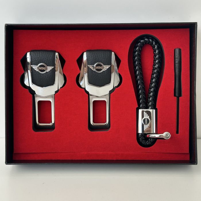 Подарочный набор автомобилиста MINI заглушки брелок колпачки