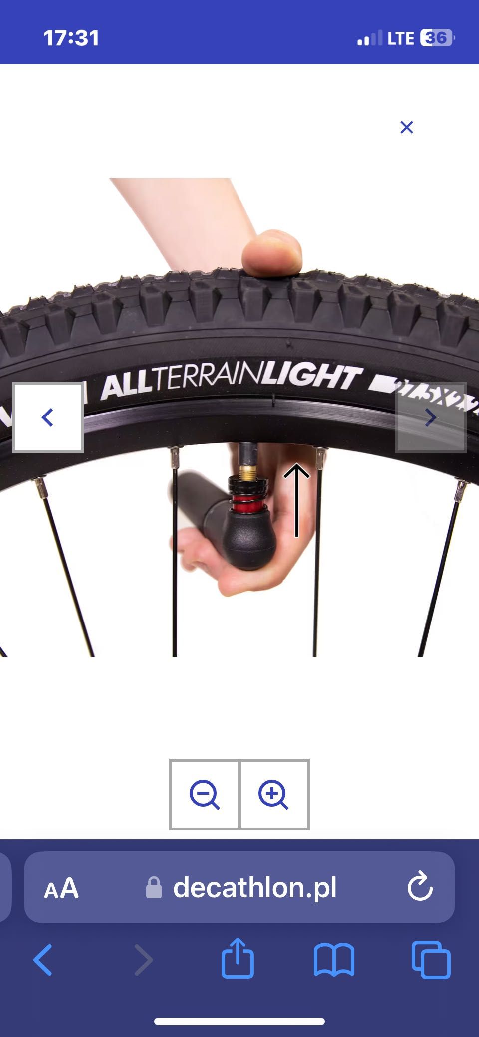 Pompka CO2 do roweru MTB + dwa naboje 20 gr - Rockrider Decathlon