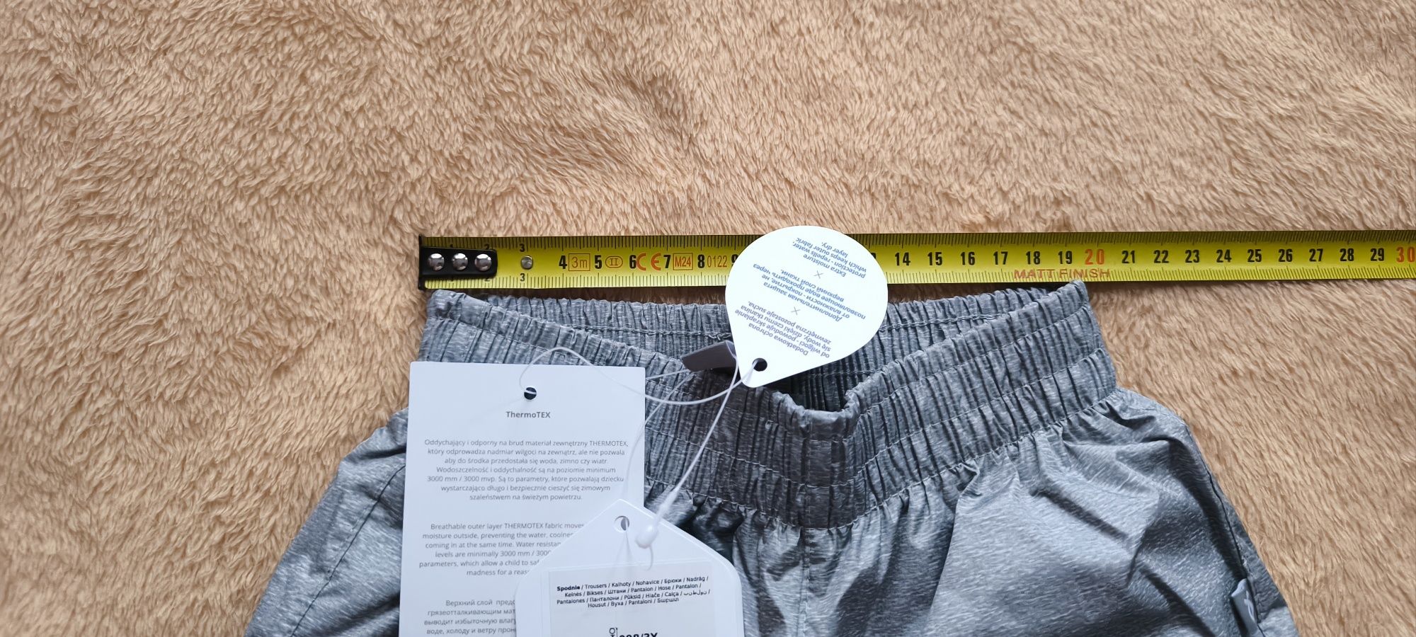 Nowe spodnie przeciwdeszczowe coccodrillo r. 98 thermotex