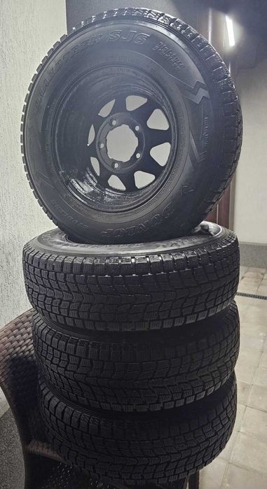 Колеса в зборі: шини Dunlop GrandTrek SJ6 215/80 R15, диски 5*139,7
