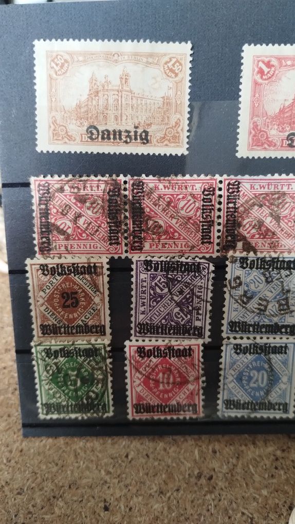Stare znaczki pocztowe danzig Rzesza Wittenberg