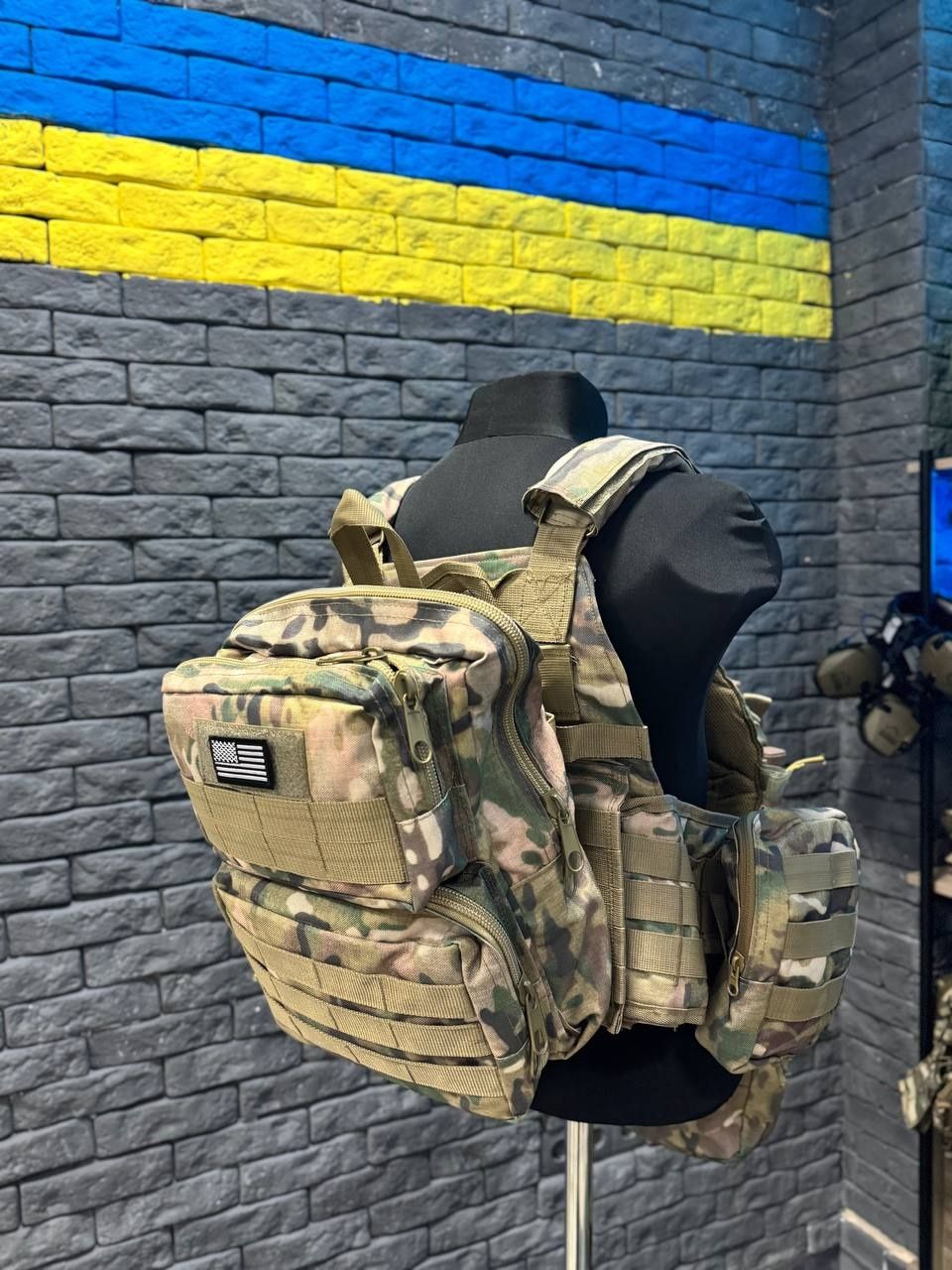 МУЛЬТИКАМ Плитоноска зі швидкоскидом 4 точки + РЮКЗАК + 8 Підсумків
