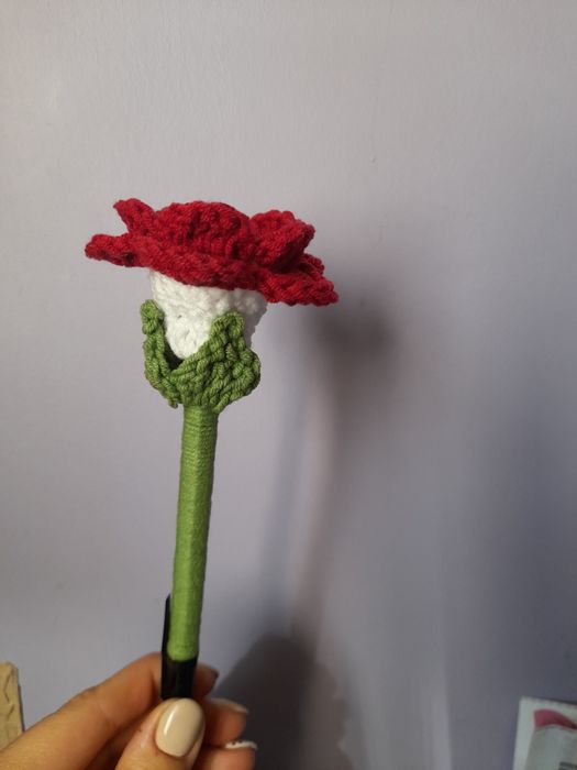 Kwiatki na szydełku