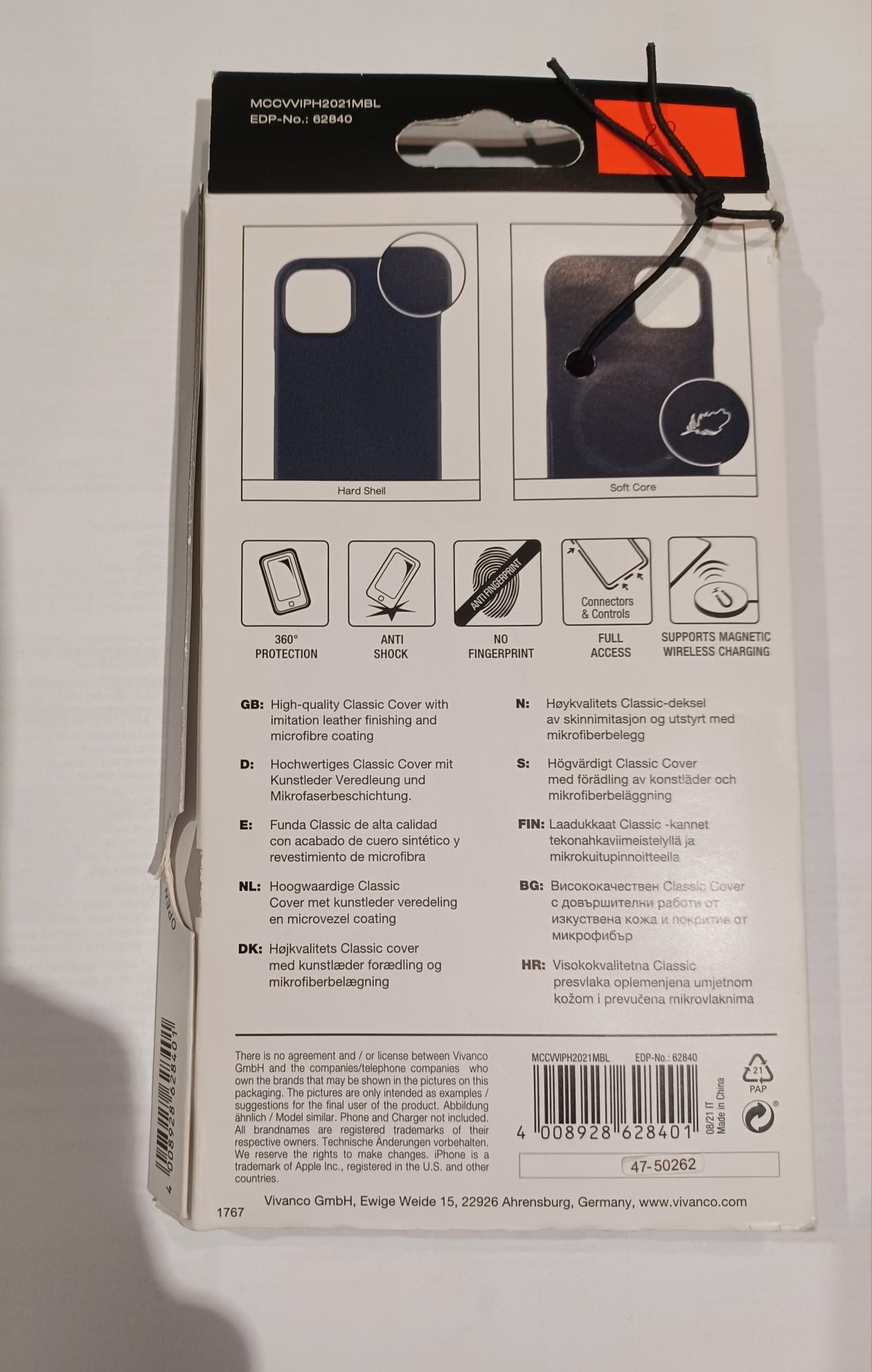 Etui plecki futerał MAG Classic Cover do iPhone 13 mini granatowy