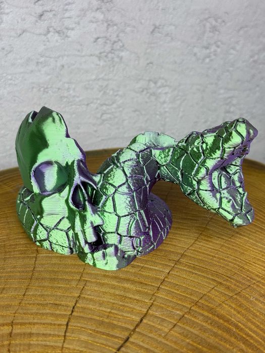 Podstawka, stojak, na Pada do PS5 – Druk 3D, czaszka-wąż, gadżet