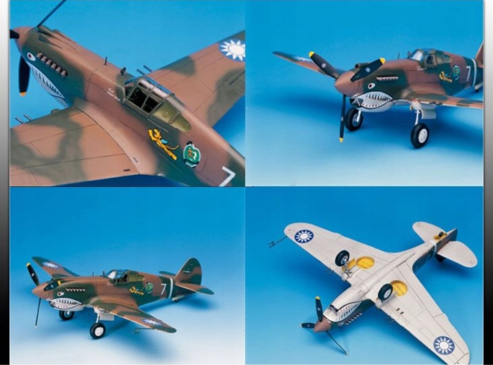 Academy 12280 samolot P-40C Tomahawk model do sklejania 1:48