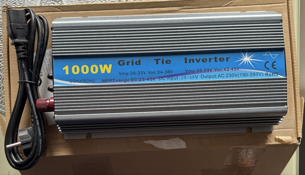 Solarny Inwerter Sieciowy 1000W.