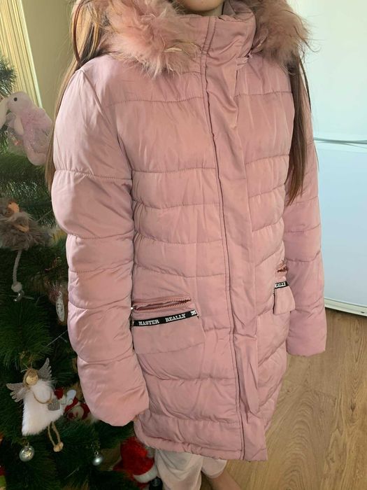 Куртка пуховик для дівчинки 140 см