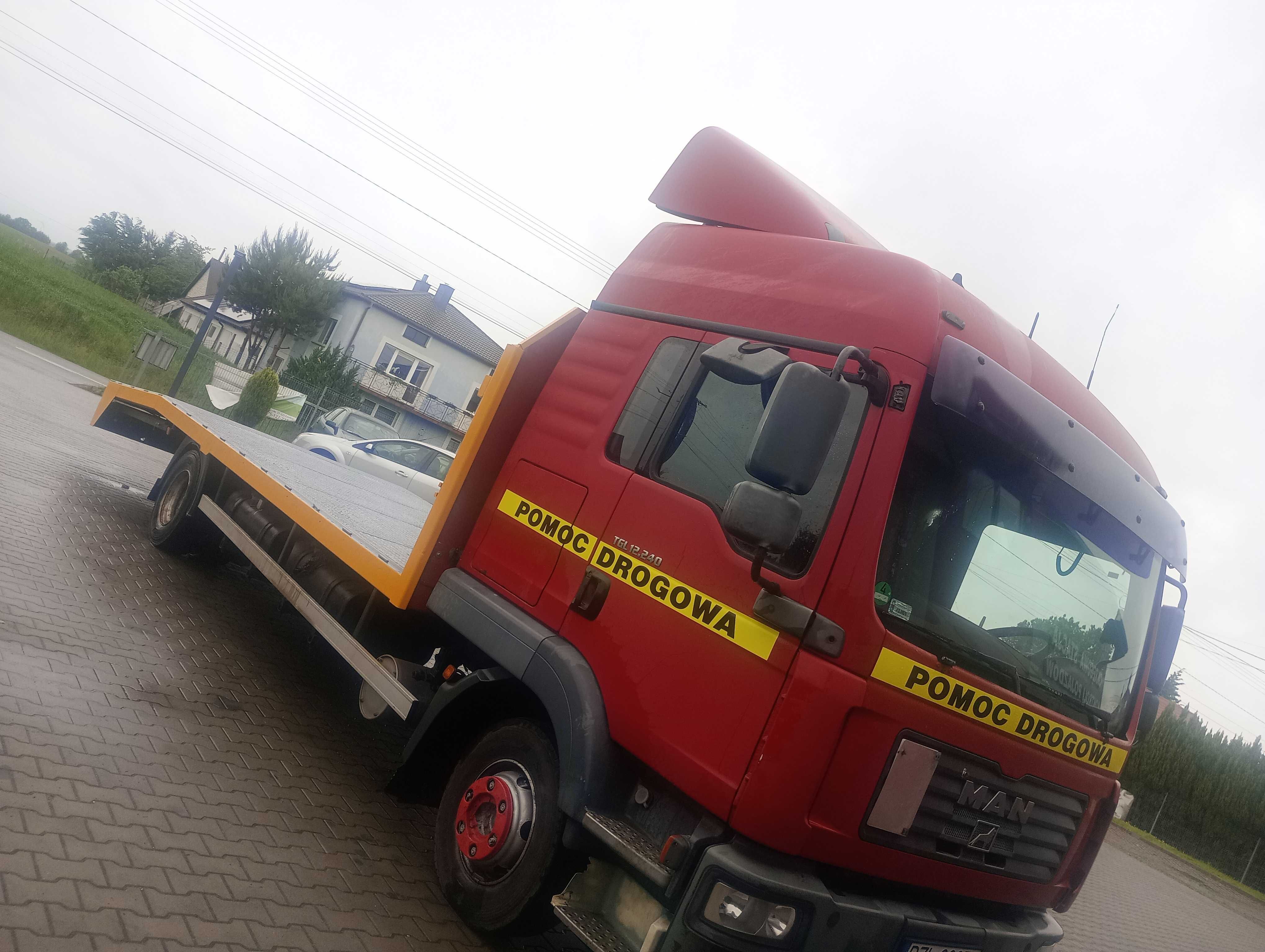 Man TGL 12.240 EURO 5 Pomoc Drogowa Laweta Autolaweta DMC 12T Ład 6,5T
