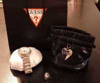 Zegarek damski Guess srebrny - oryginalne opakowanie i torebka