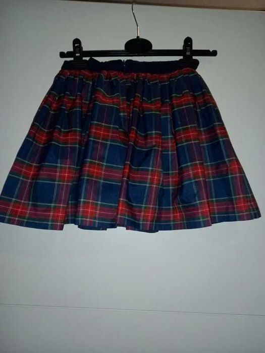 Piękna świąteczna spódnica krata 122
