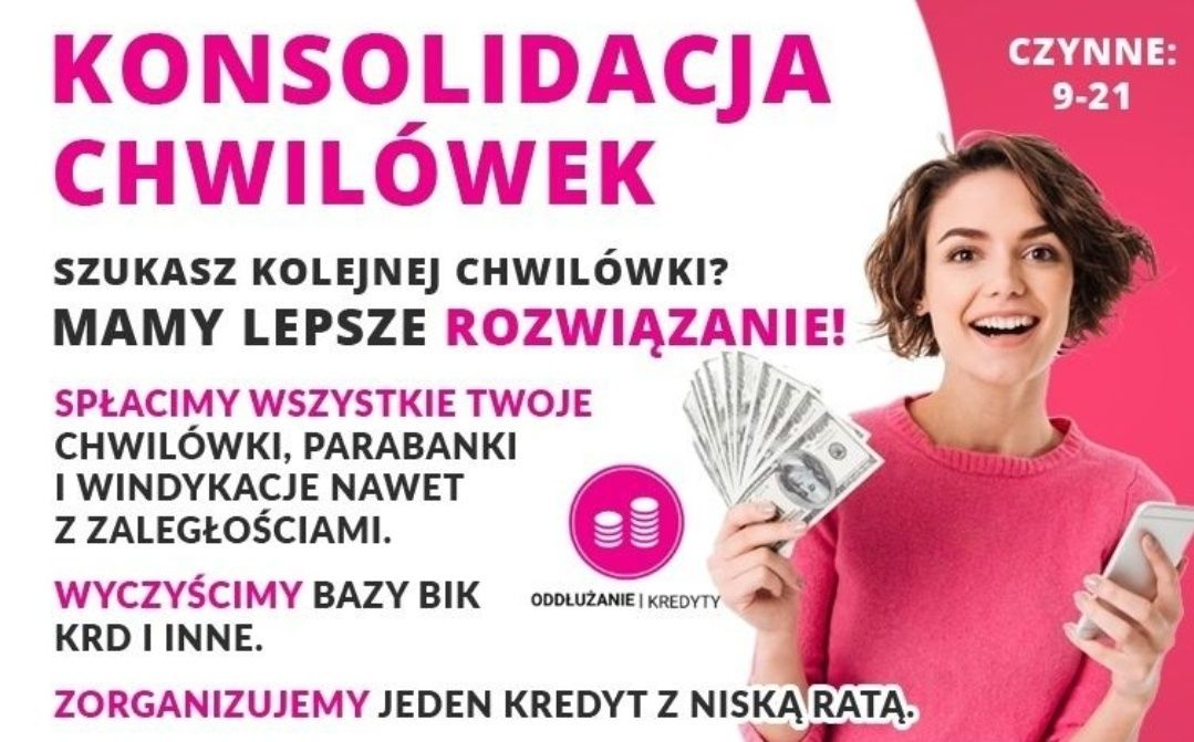 Pożyczka,  kredyt dla zadłużonych,  oddłużanie,  antywindykacja