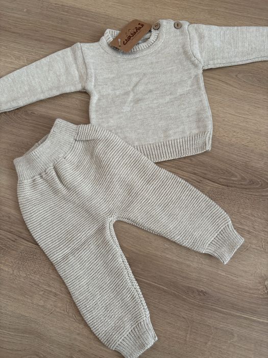 Вязаний светрик вязані штани вязанмй комплект