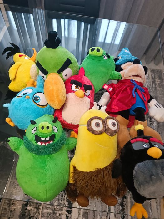 Peluches angry birds, minimo, mickey