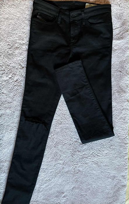Czarne Spodnie Diesel