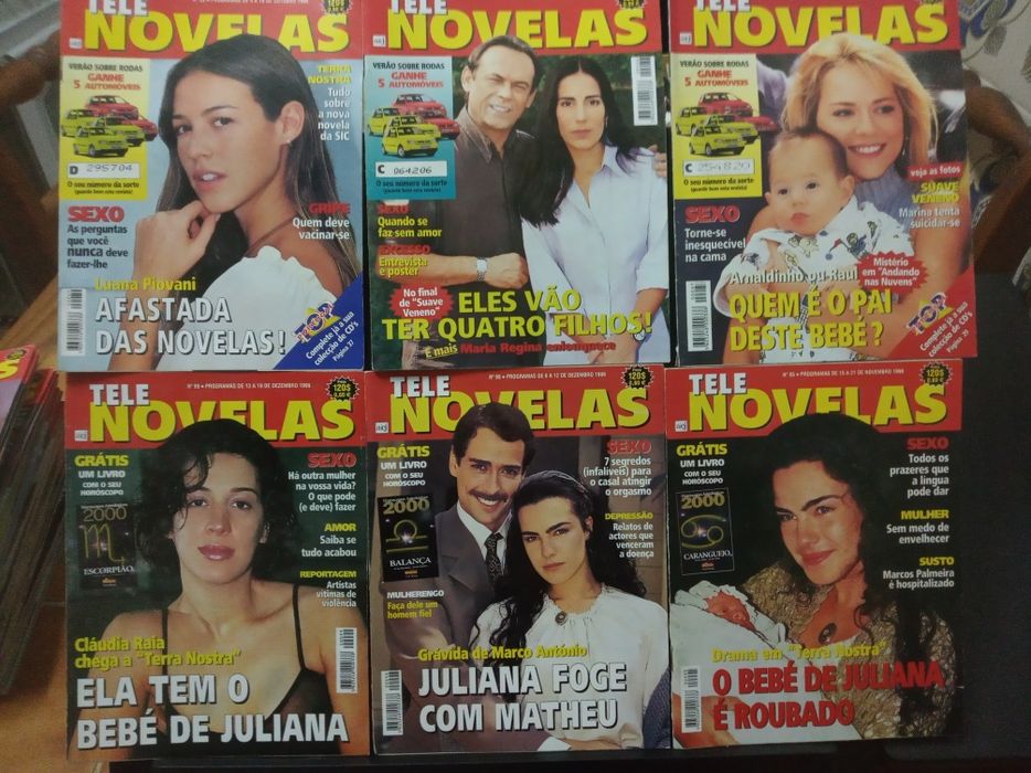 Lote de 48 revistas TELE NOVELAS