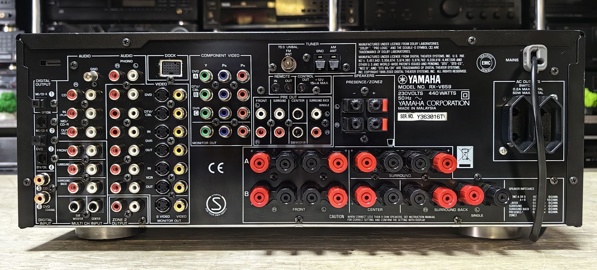 Ресивер Yamaha RX-V659/Optical/4Ω