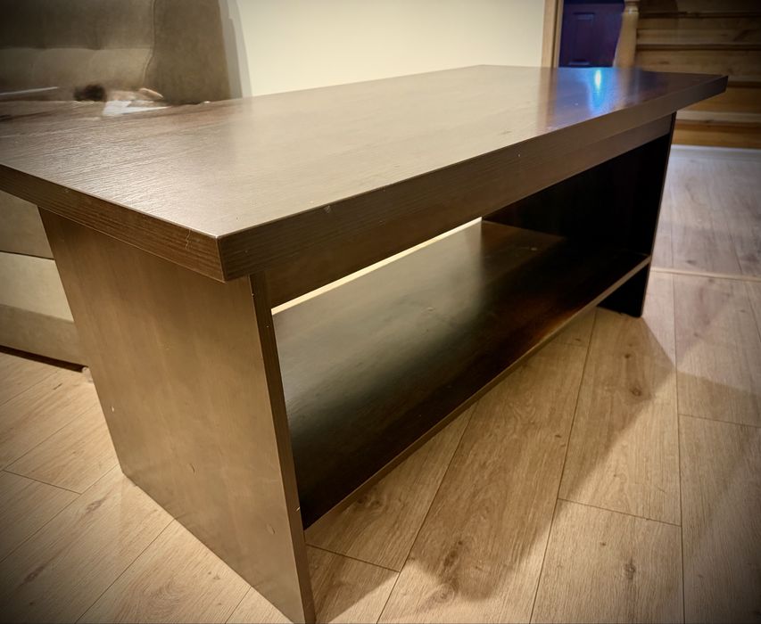 Meble do salonu ciemny orzech. Slupek, rtv, lawa