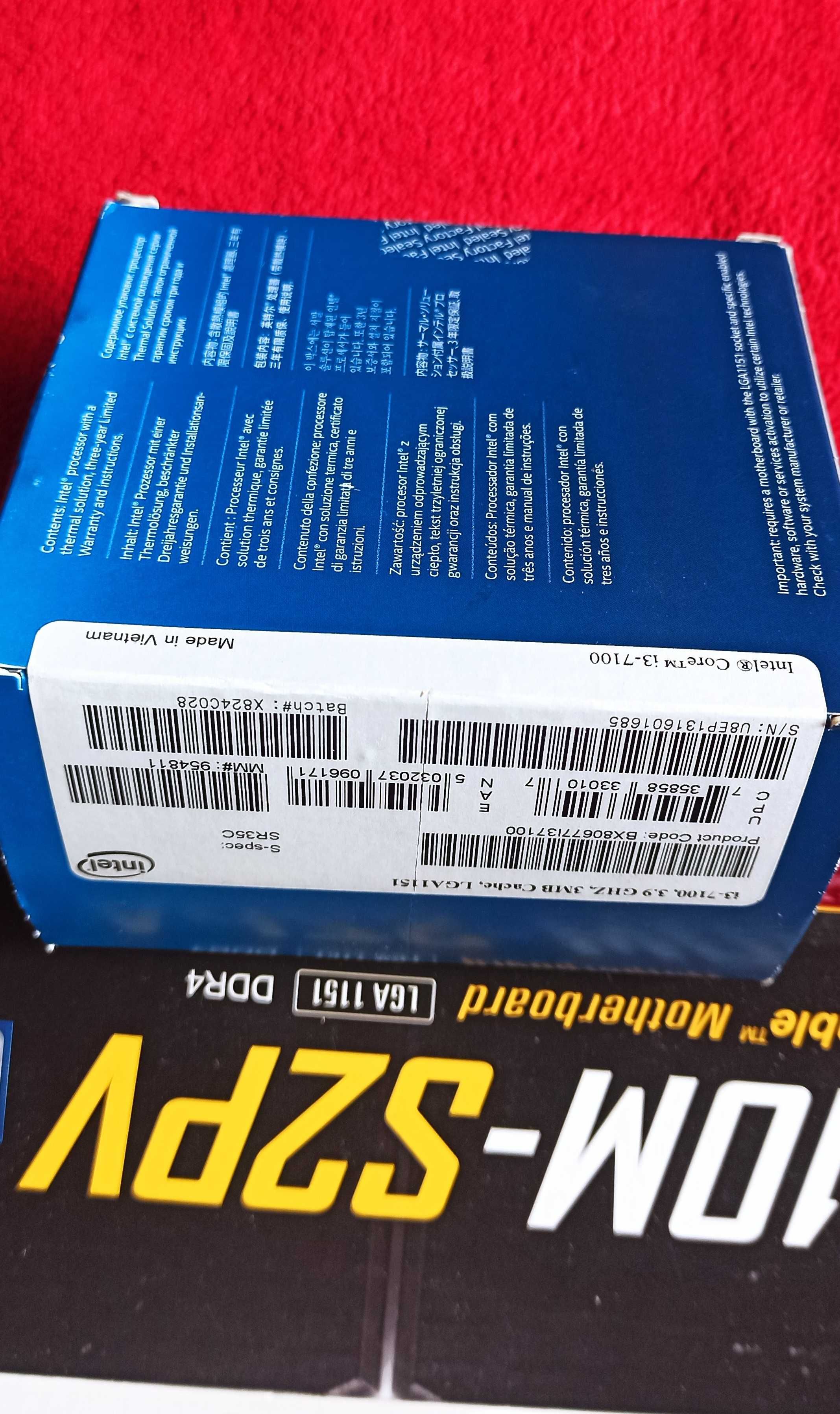 НОВОЕ Gigabyte h110M-S2PV + i3-7100 + Elite 8Gb DDR4 2400