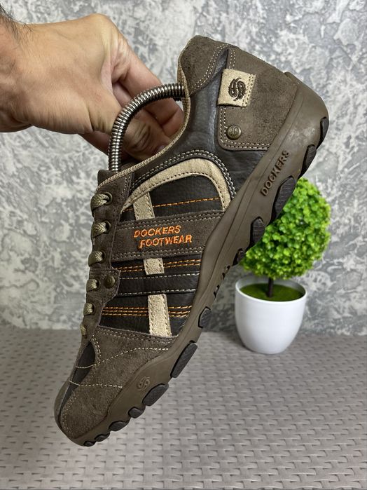 Dockers Footwear кроссовки полуботинки 43 размер кожаные коричневые