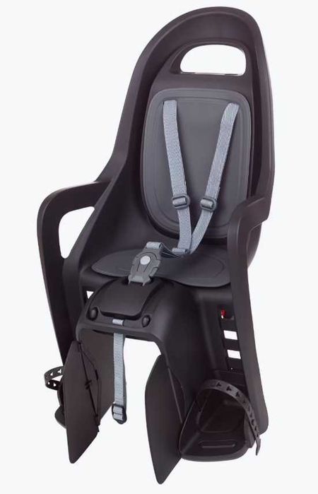 Cadeira Criança POLISPORT para Bicicleta Groovy Preta e Cinzenta